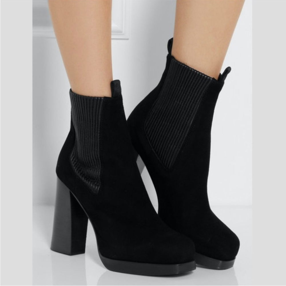 ACNE STUDIOS Flaire suede ankle boots shoes designer size 9 (39) winter fall - Picture 2 of 11